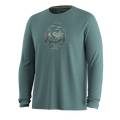 Men's Wander Valley Active Long Sleeve Graphic Tee Dusty Teal - ver - 3