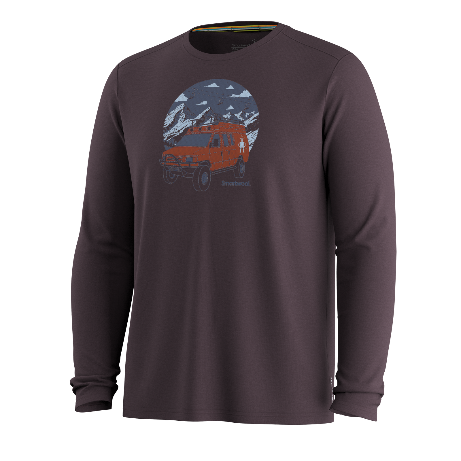 Men's First Chair Pursuit Active Long Sleeve Graphic Tee Mink Heather - ver - 3