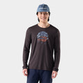 Men's First Chair Pursuit Active Long Sleeve Graphic Tee Mink Heather - ver - 1