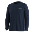 Men's Bearly Plaid Active Long Sleeve Graphic Tee Deep Navy - ver - 3