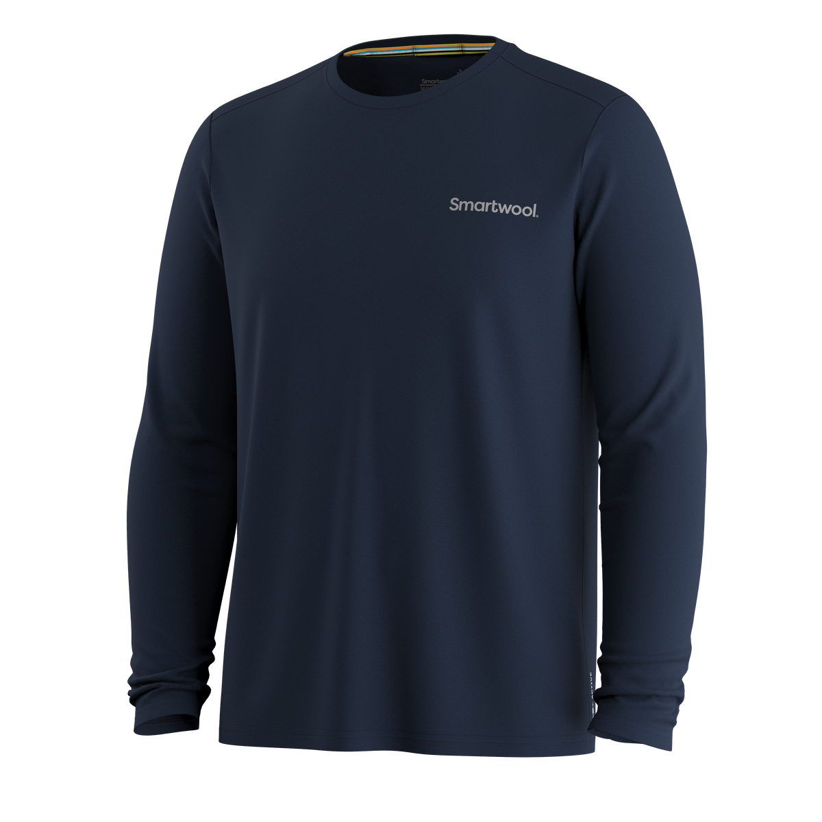 Men's Bearly Plaid Active Long Sleeve Graphic Tee Deep Navy - ver - 3