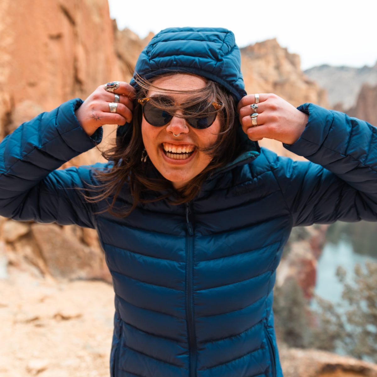 Women's Winterloft™ Hooded Jacket Nightfall Blue - ver - 7