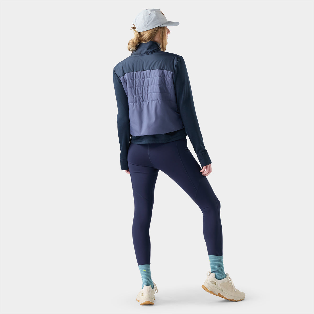 Women's Smartloft Cropped Jacket Nightfall Blue-Deep Navy - 2