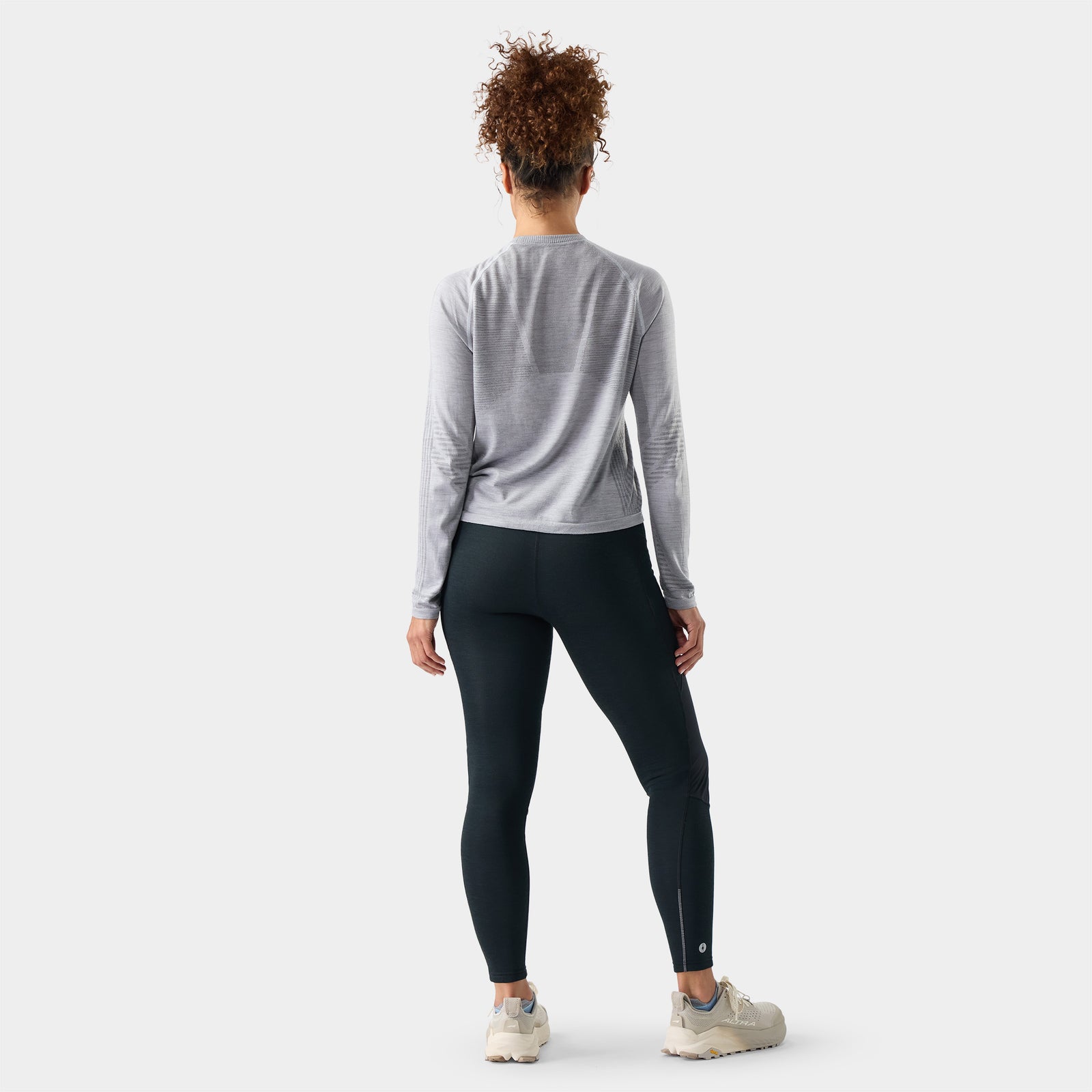 Women's Intraknit Seamless Long Sleeve Light Gray - ver - 2