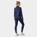 Women's Active Merino Movement Mock Neck Deep Navy - ver - 2