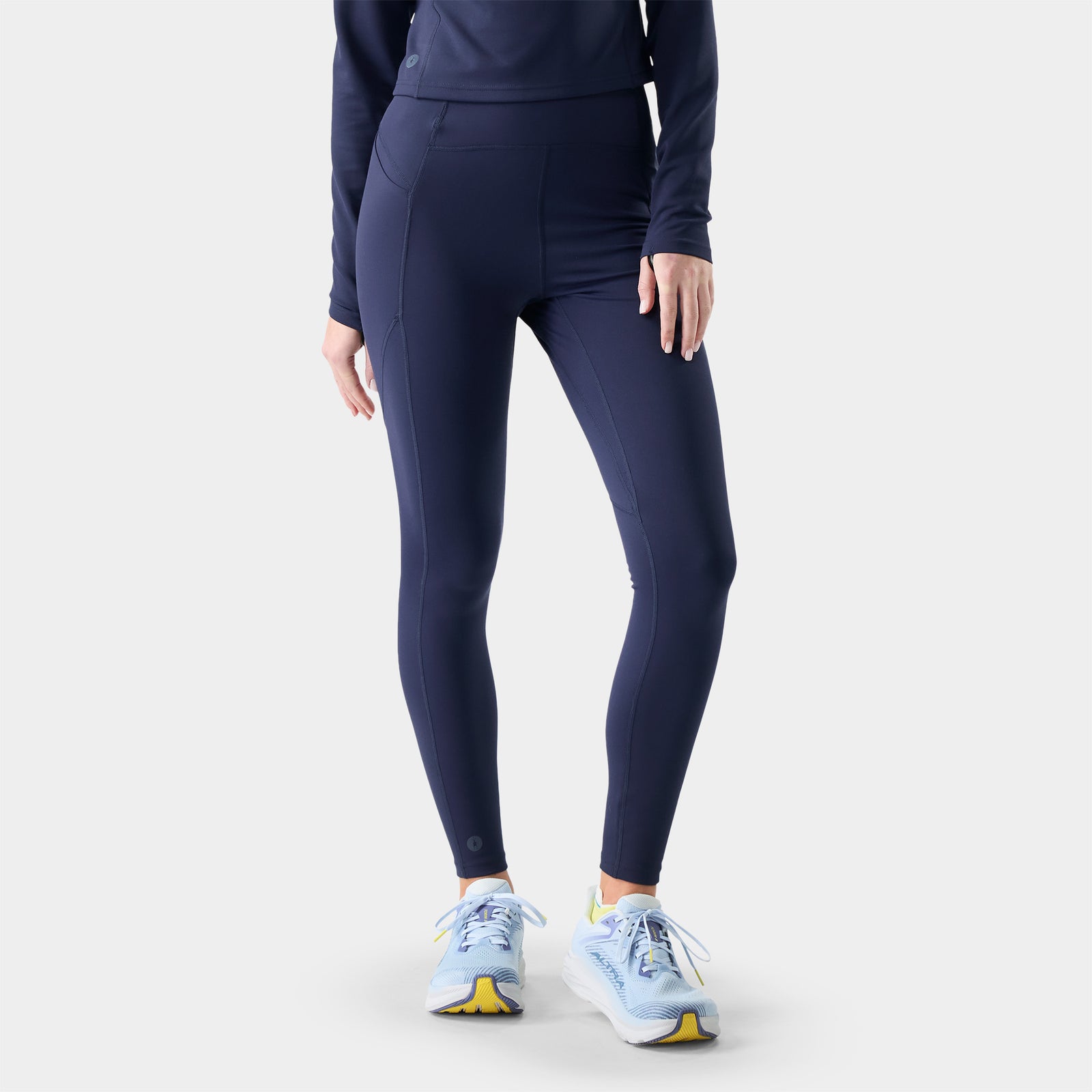 Women's Active Merino Movement Tight Deep Navy - ver - 1