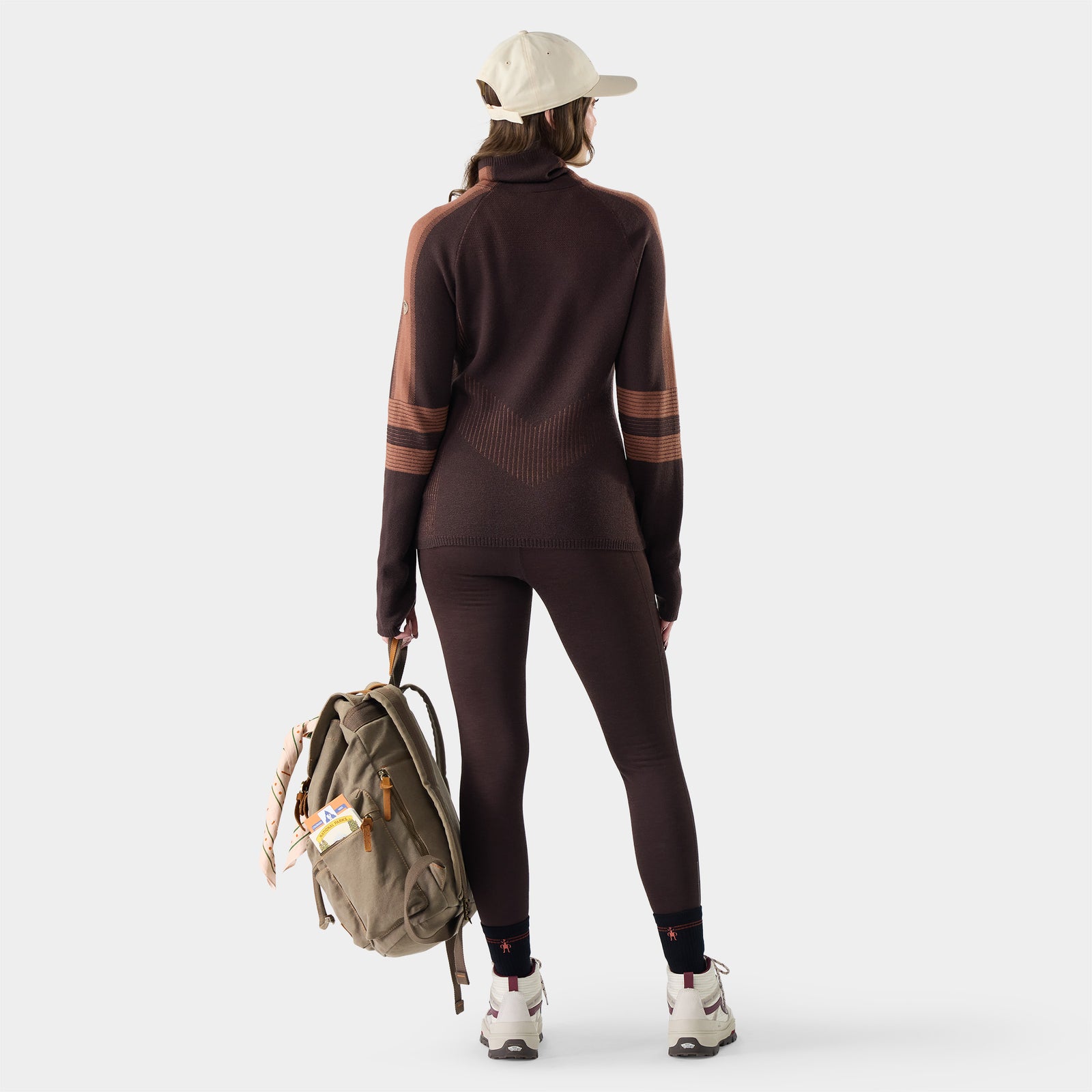 Women's Alpine Turtleneck Dark Mink - ver - 2