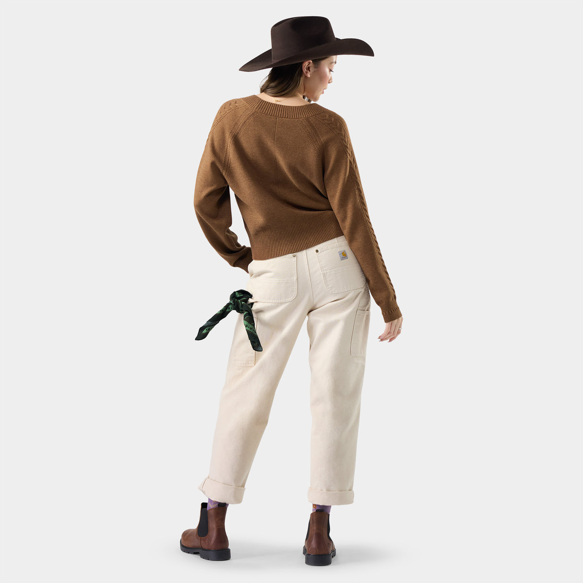 Women's Edgewood Cardigan Mocha Heather - ver - 2