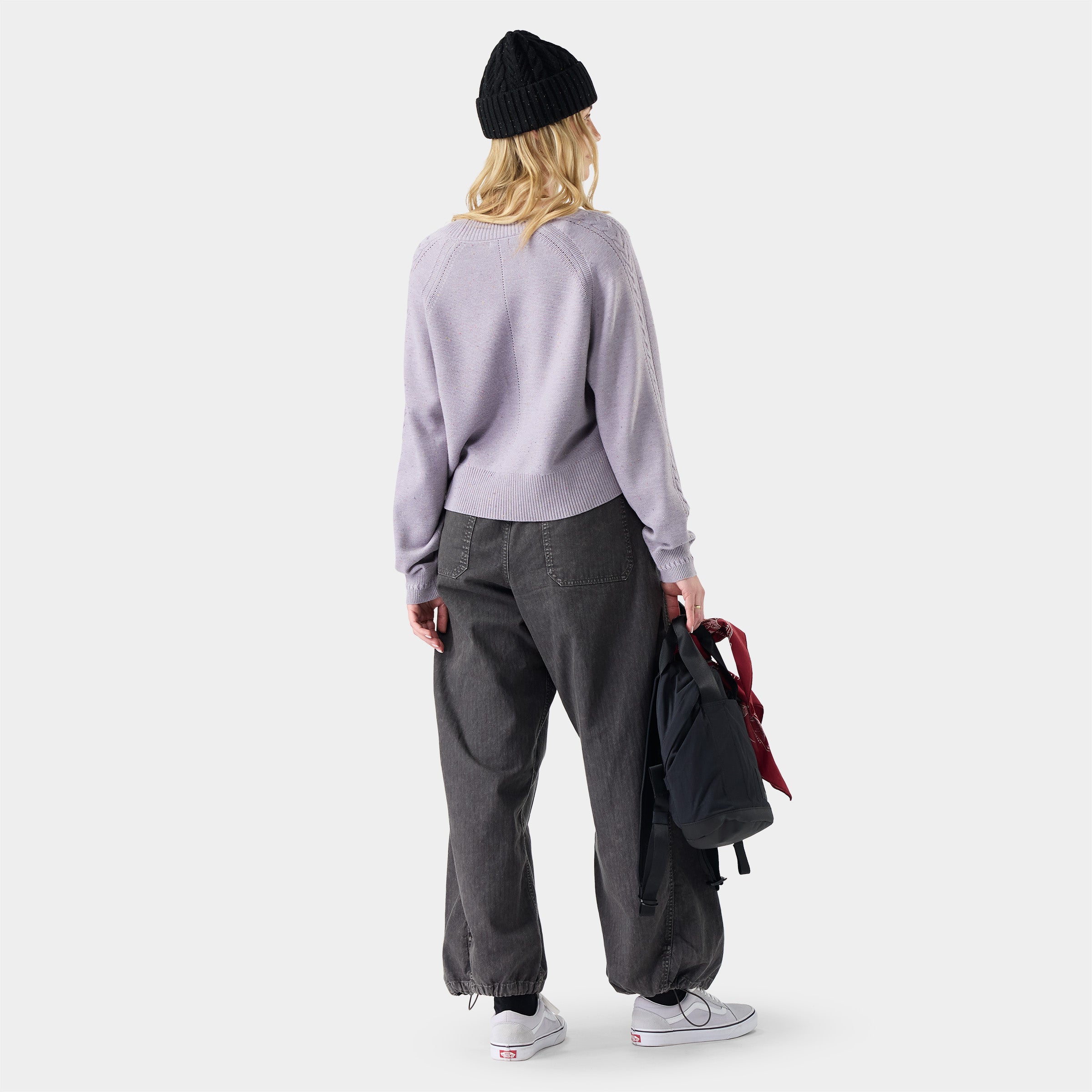 Women's Edgewood Cardigan Purple Storm Donegal