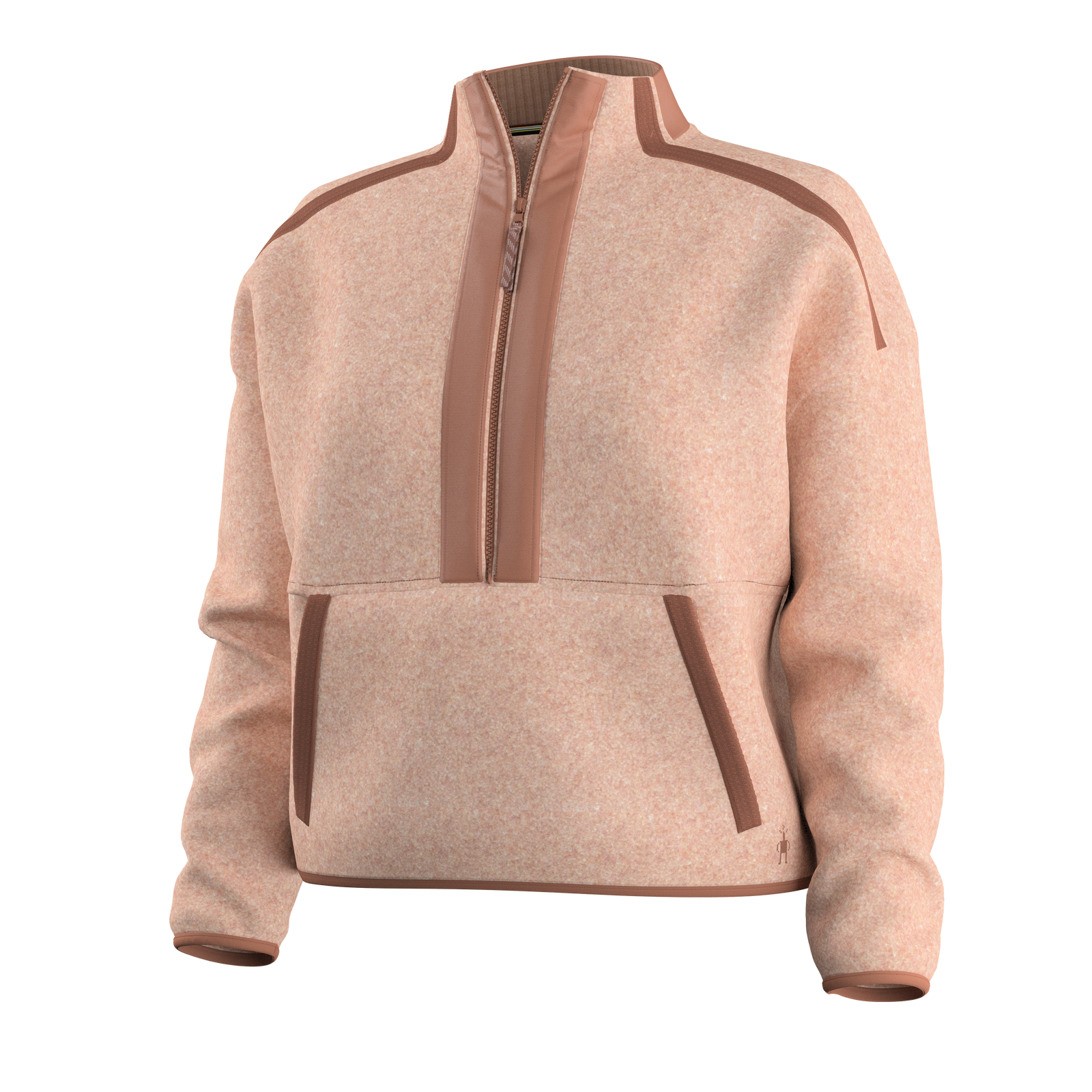 Women's Second Cut Fleece 1/2 Zip Light Mocha - ver - 4