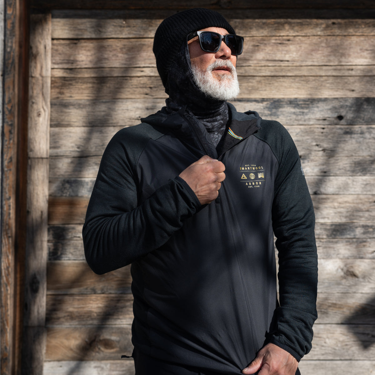Men's Smartloft 1/2 Zip Hoodie Winter Moss - ver - 5