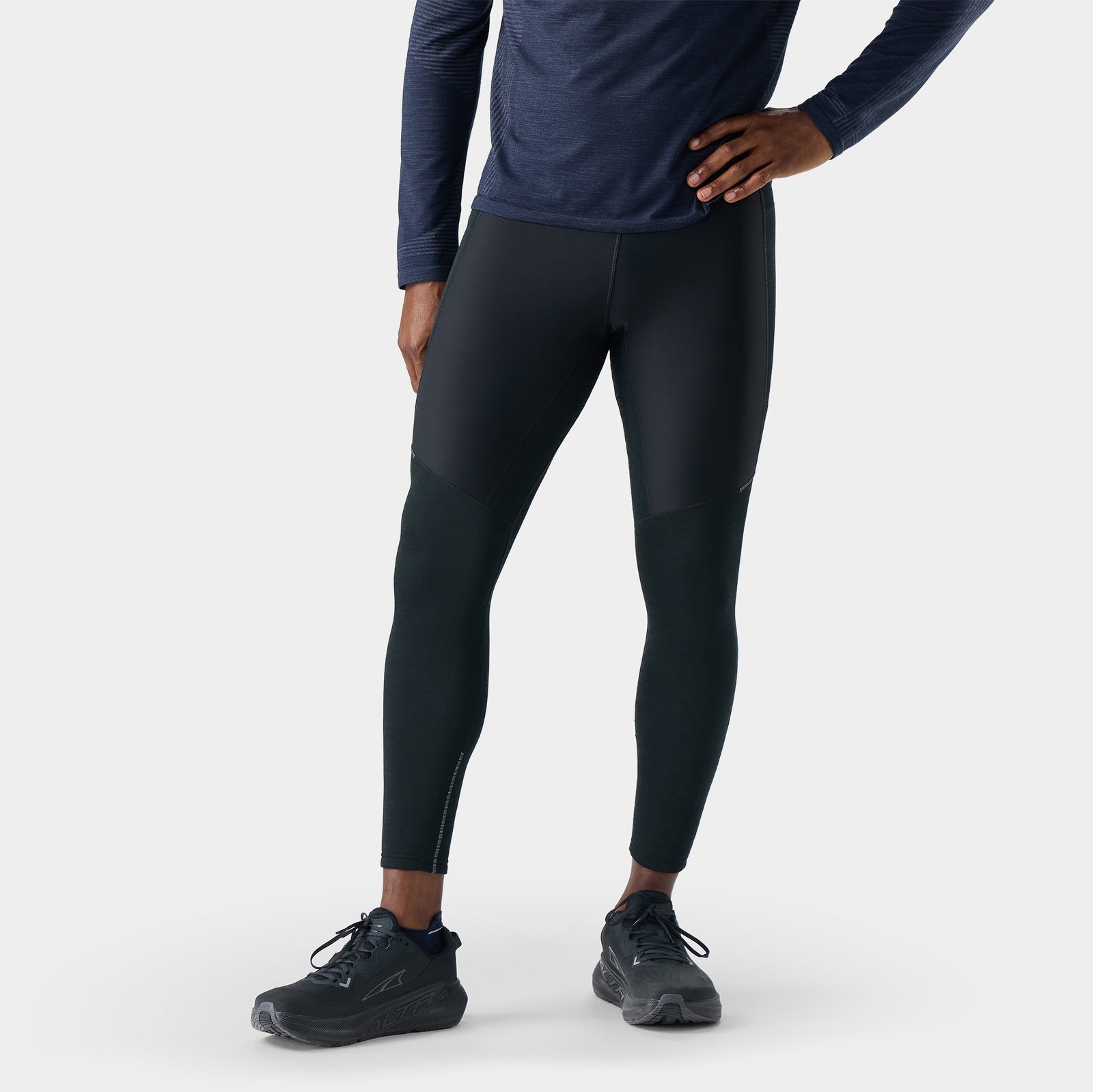 Men's Active Fleece Wind Tight Black - ver - 1