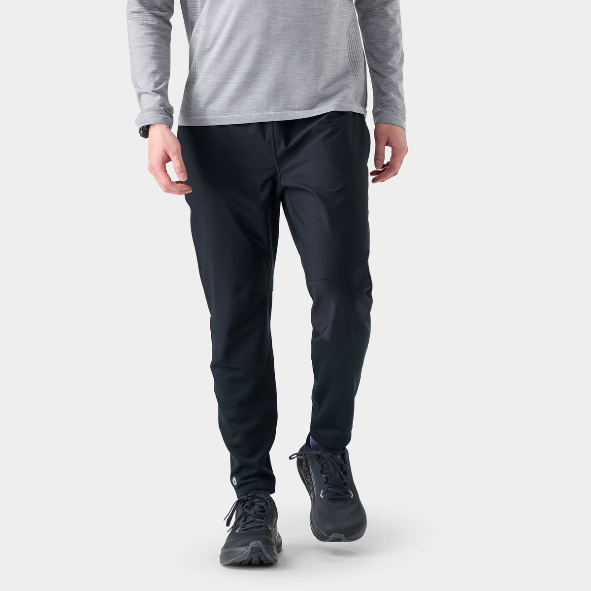 Men's Active Fleece Wind Pant Black - 