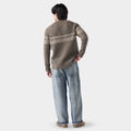 Men's Fisherman Crew Sweater Mocha Heather - ver - 2