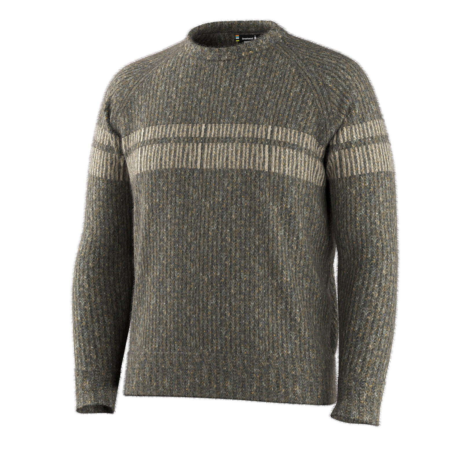 Men's Fisherman Crew Sweater Mocha Heather - ver - 3