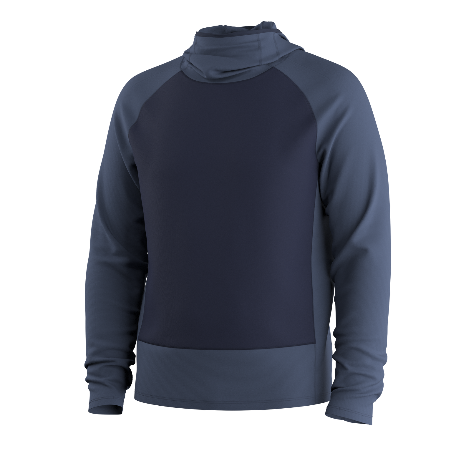 Men's Active Fleece Wind Hoodie Nightfall Blue-Deep Navy - ver - 5
