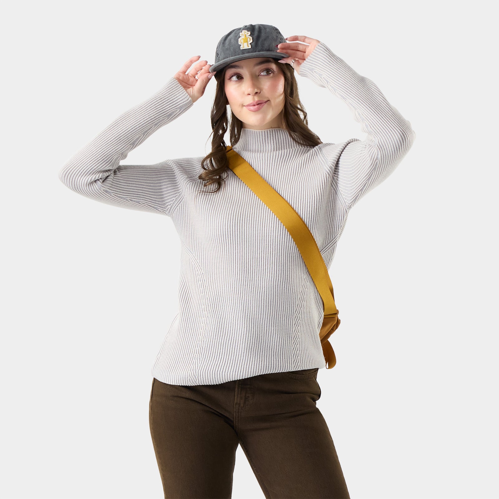 Women's Summit Funnel Neck Sweater Dusty Teal - ver - 1