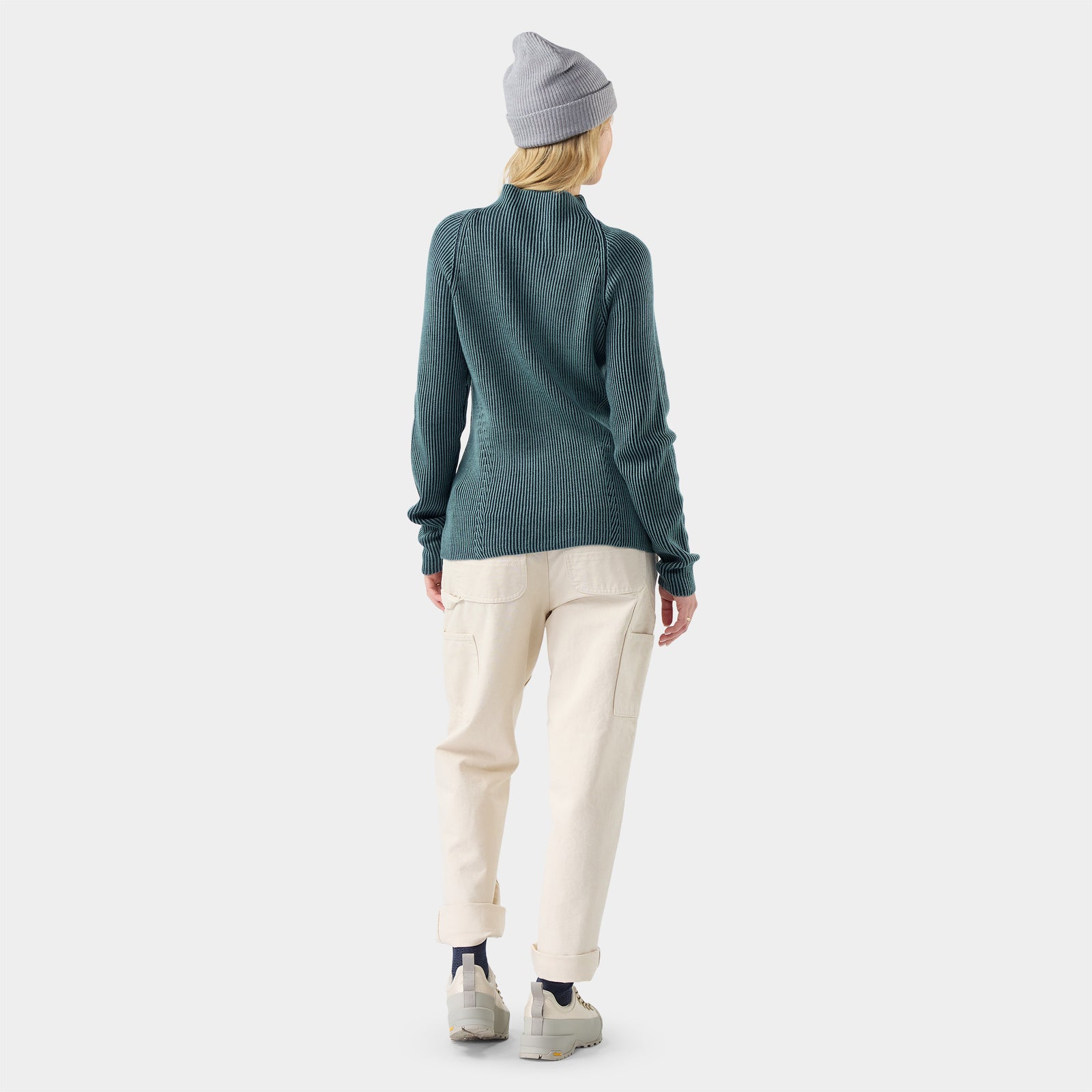 Women's Summit Funnel Neck Sweater Dusty Teal - ver - 2