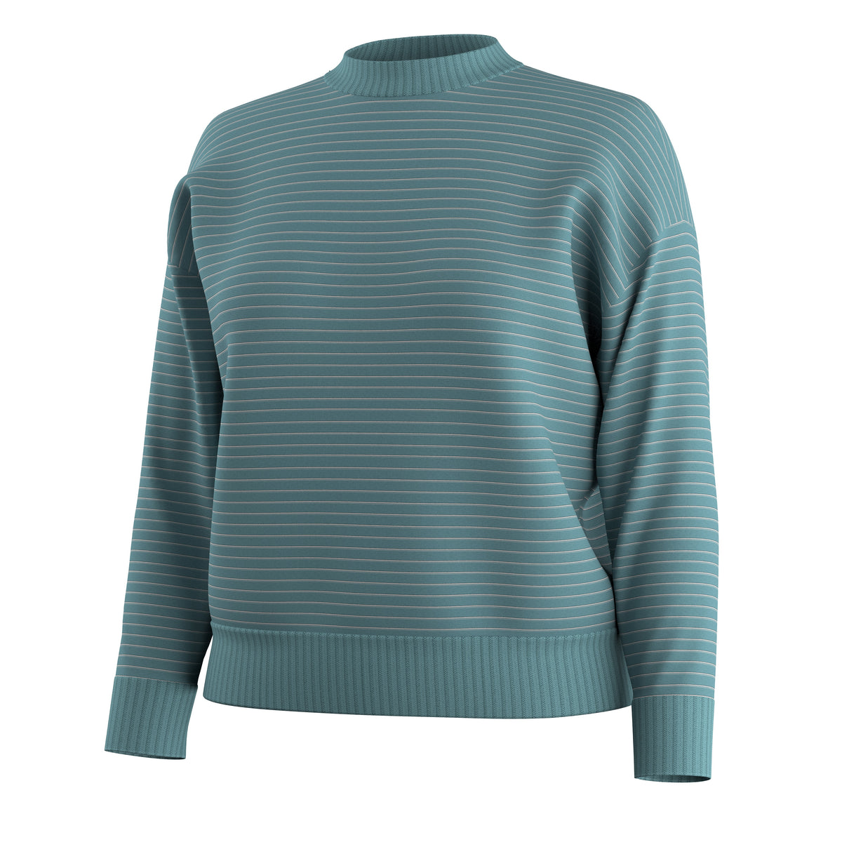 Women's Summit Crew Sweater Dusty Teal - ver - 3