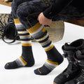 Snowboard Cold Canyon Over the Calf Socks Charcoal - ver - 2