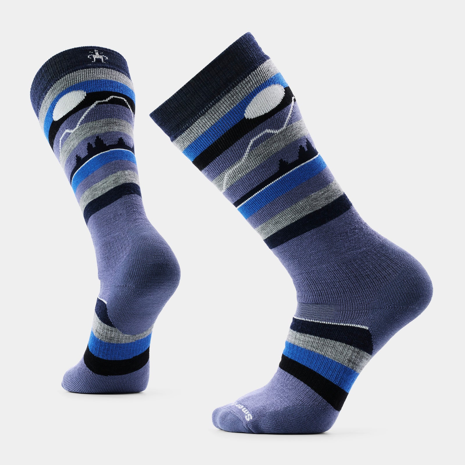 Snowboard Cold Canyon Over the Calf Socks Nightfall Blue - ver - 1