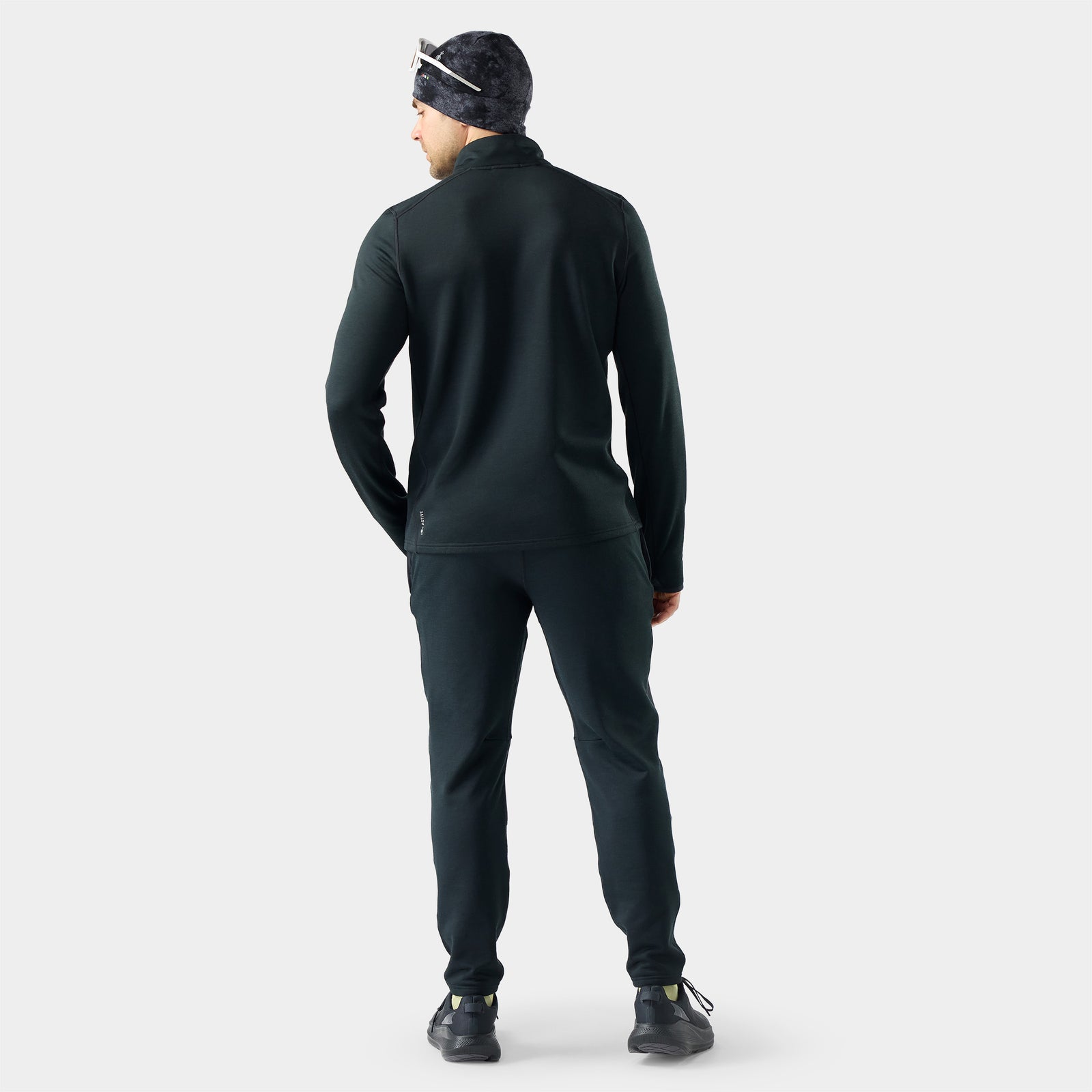 Men's Active Fleece 1/2 Zip Dusty Teal - ver - 2