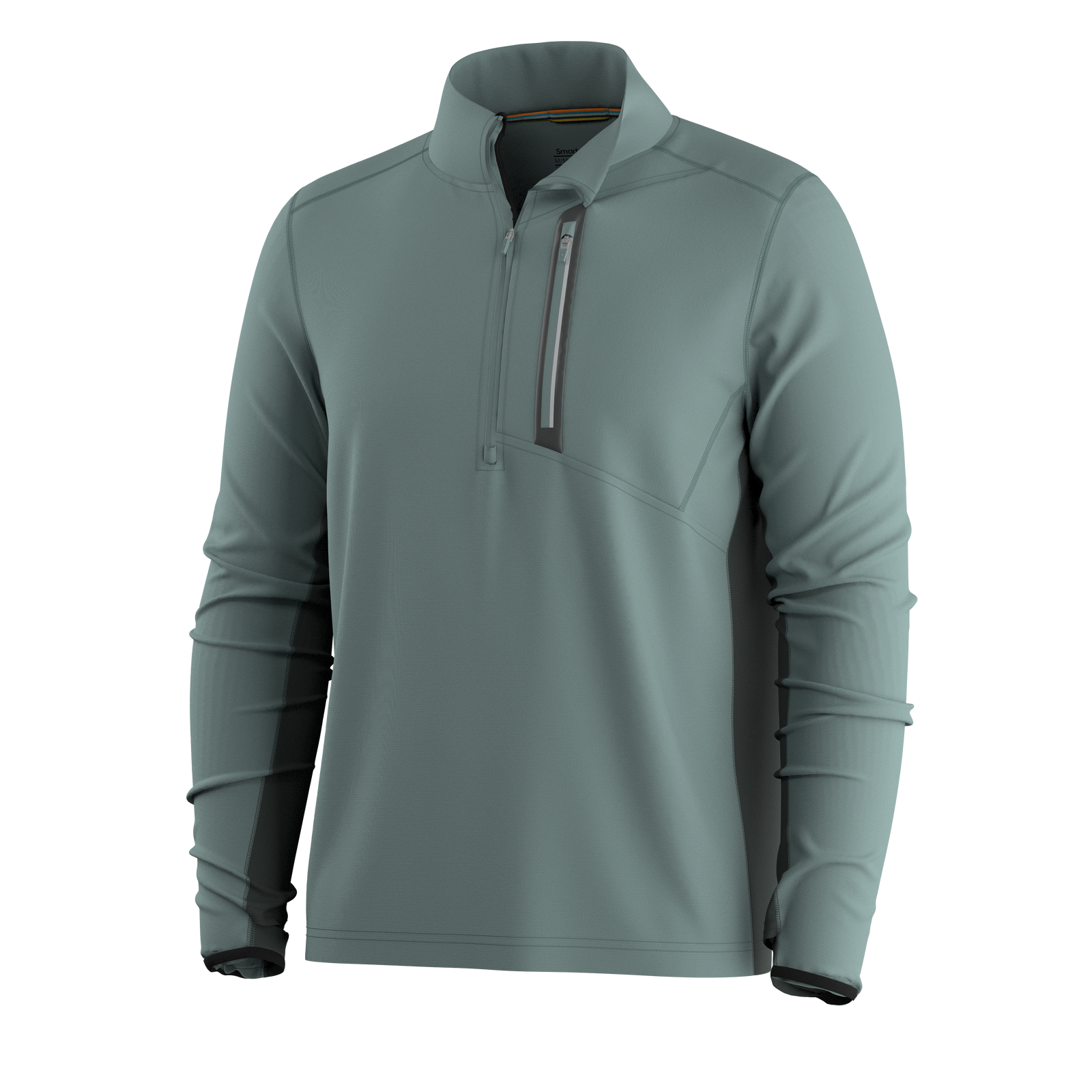 Men's Active Fleece 1/2 Zip Dusty Teal - ver - 5