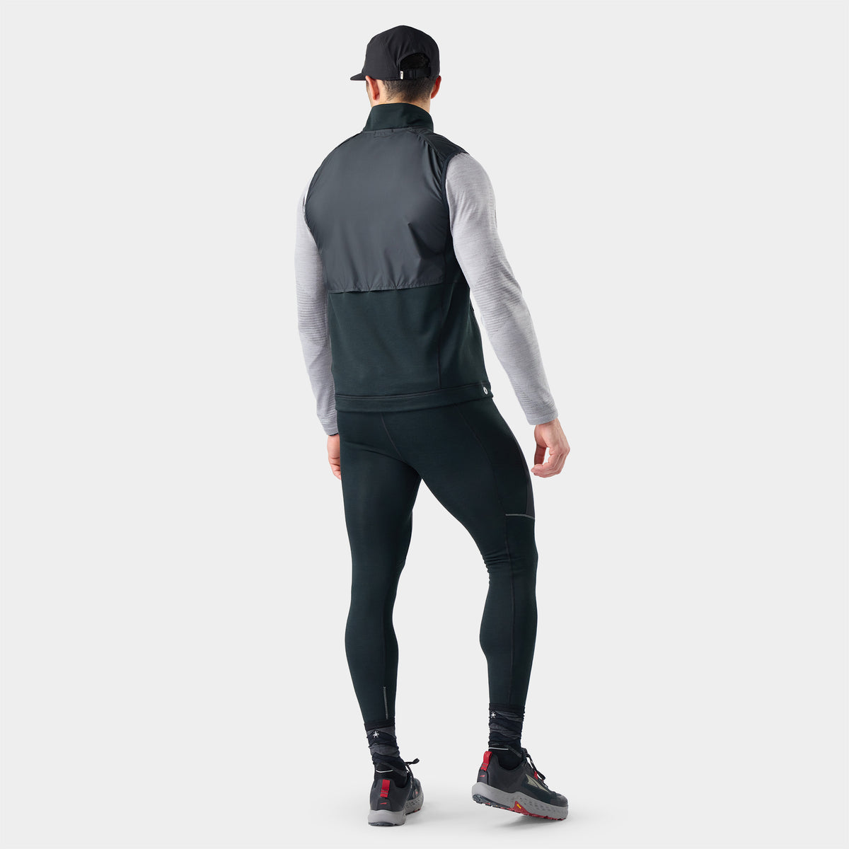 Men's Active Fleece Wind Insulated Vest Black - ver - 2