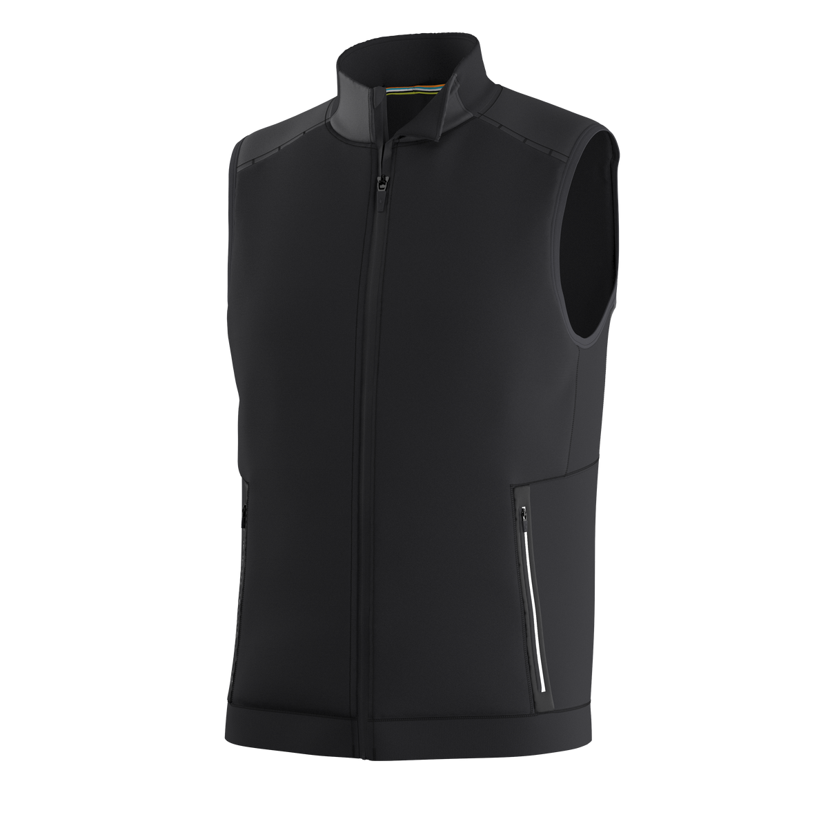 Men's Active Fleece Wind Insulated Vest Black - ver - 5