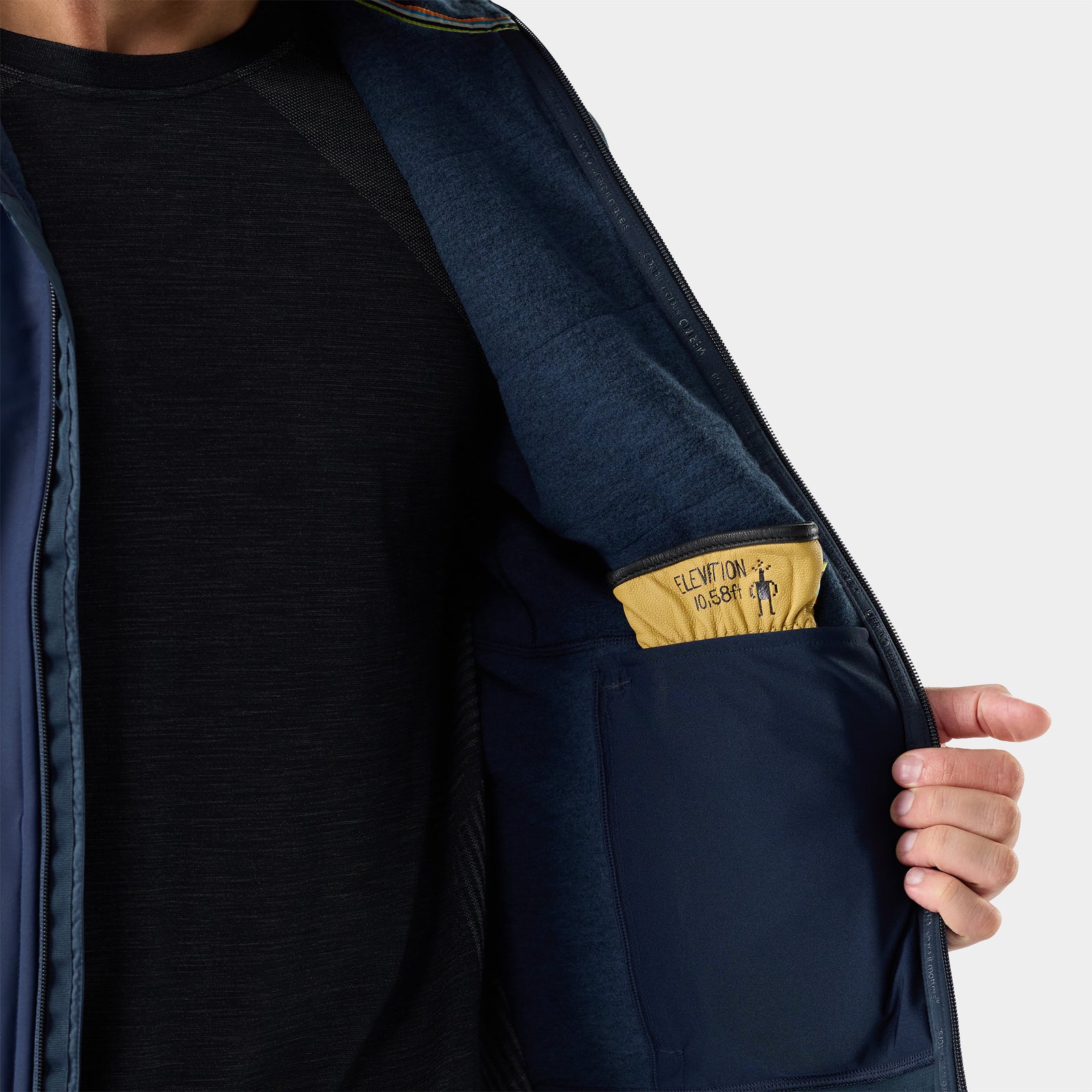 Veste coupe-vent isotherme Active Fleece pour hommes  - voir - 3