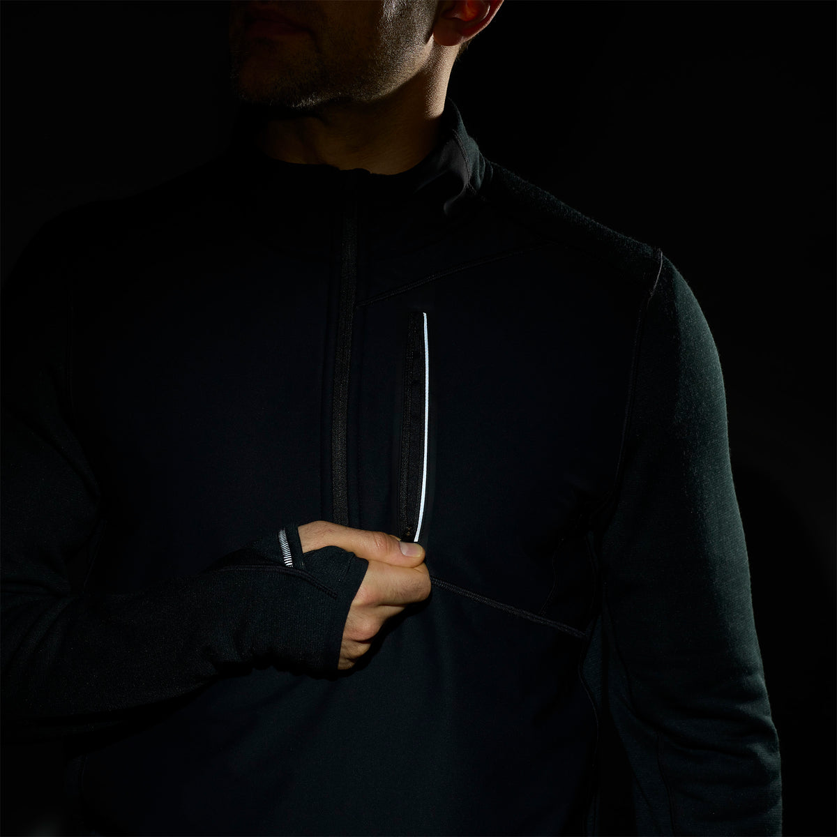 Haut coupe-vent Active Fleece à demi-glissière pour hommes  - voir - 3