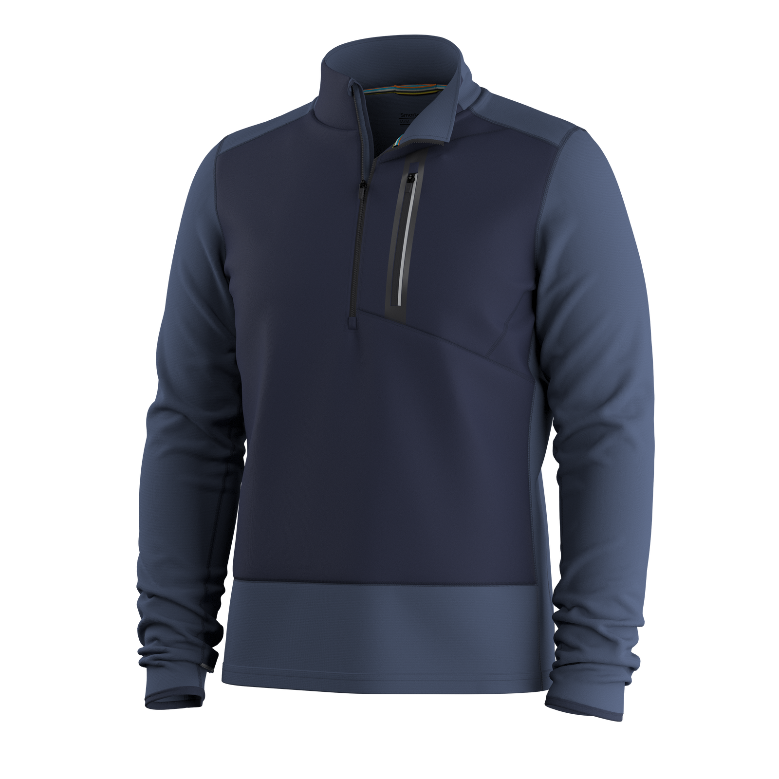 Men's Active Fleece Wind 1/2 Zip Deep Navy - ver - 5