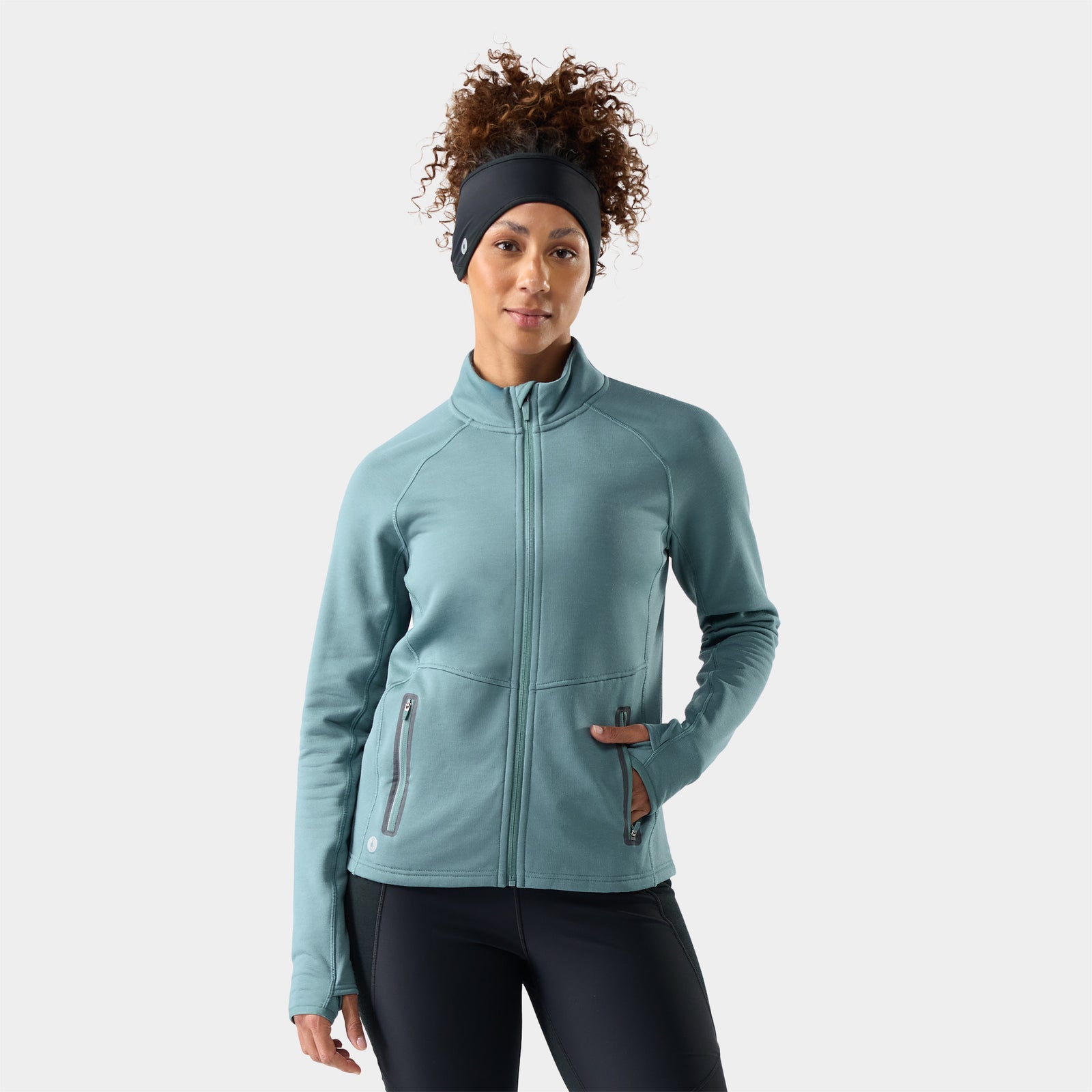 Women's Active Fleece Jacket Deep Navy - ver - 1