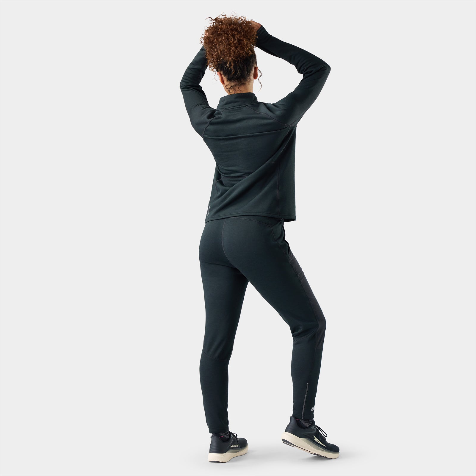 Women's Active Fleece Wind 1/2 Zip Nightfall Blue-Deep Navy - ver - 2