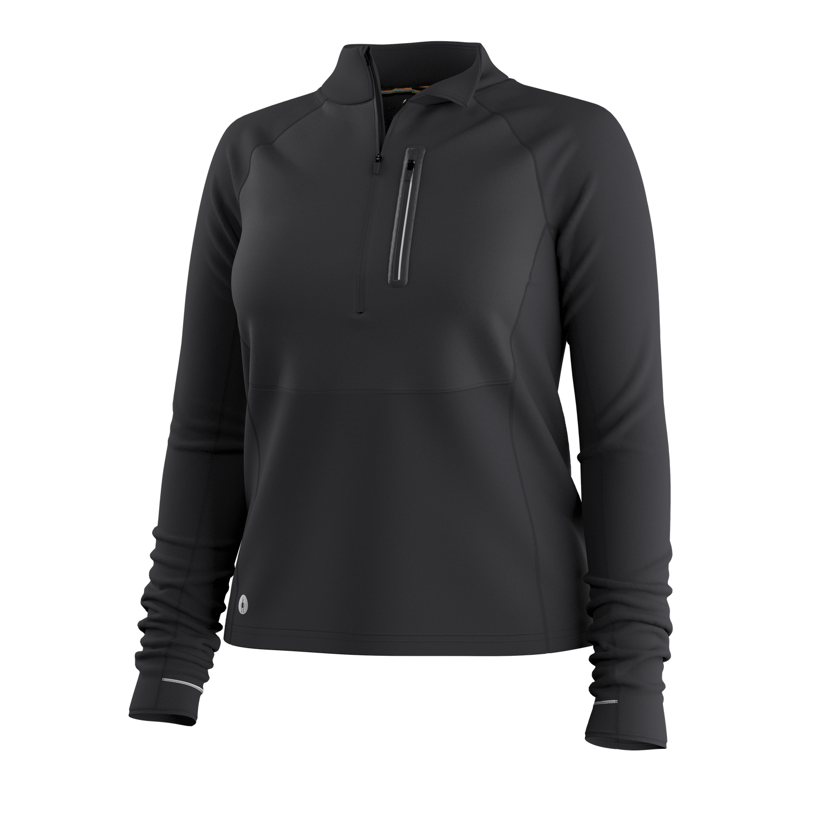 Women's Active Fleece Wind 1/2 Zip Nightfall Blue-Deep Navy - ver - 5