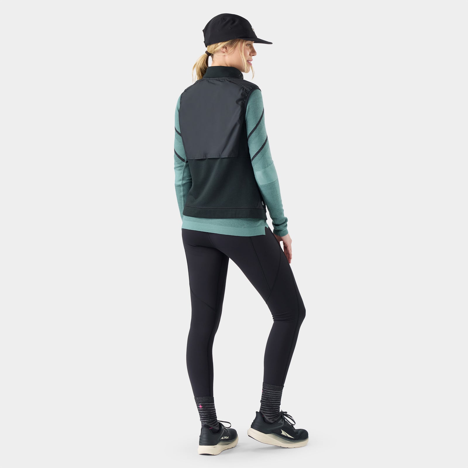 Women's Active Fleece Wind Insulated Vest Dusty Teal - ver - 2