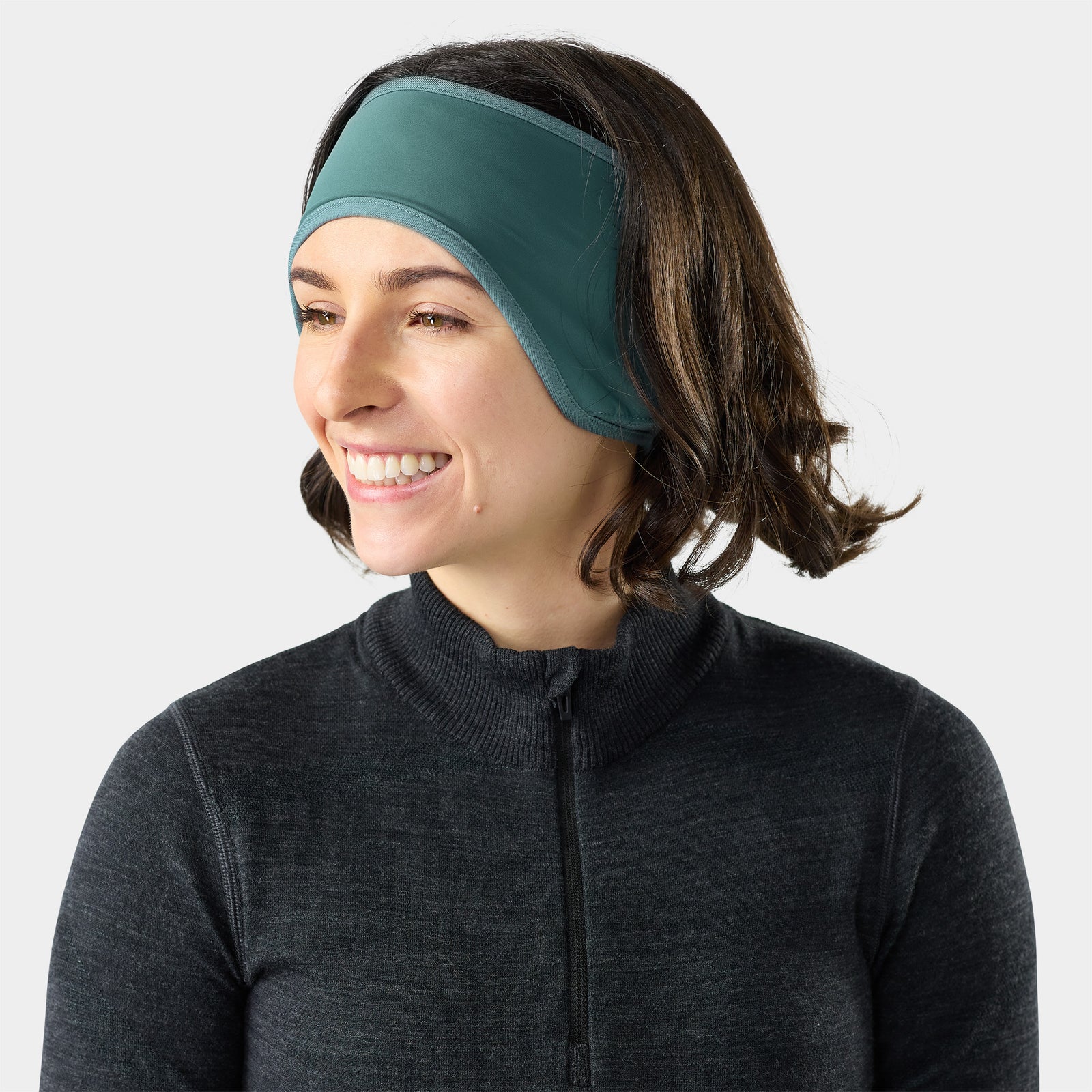 Active Fleece Wind Headband Dusty Teal - ver - 1
