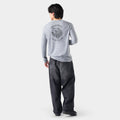 Men's Hemp Blend Go Far Bear Long Sleeve Graphic Tee Light Gray Heather - ver - 2