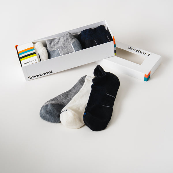 Boîte cadeau trio de socquettes basses de course à pied
