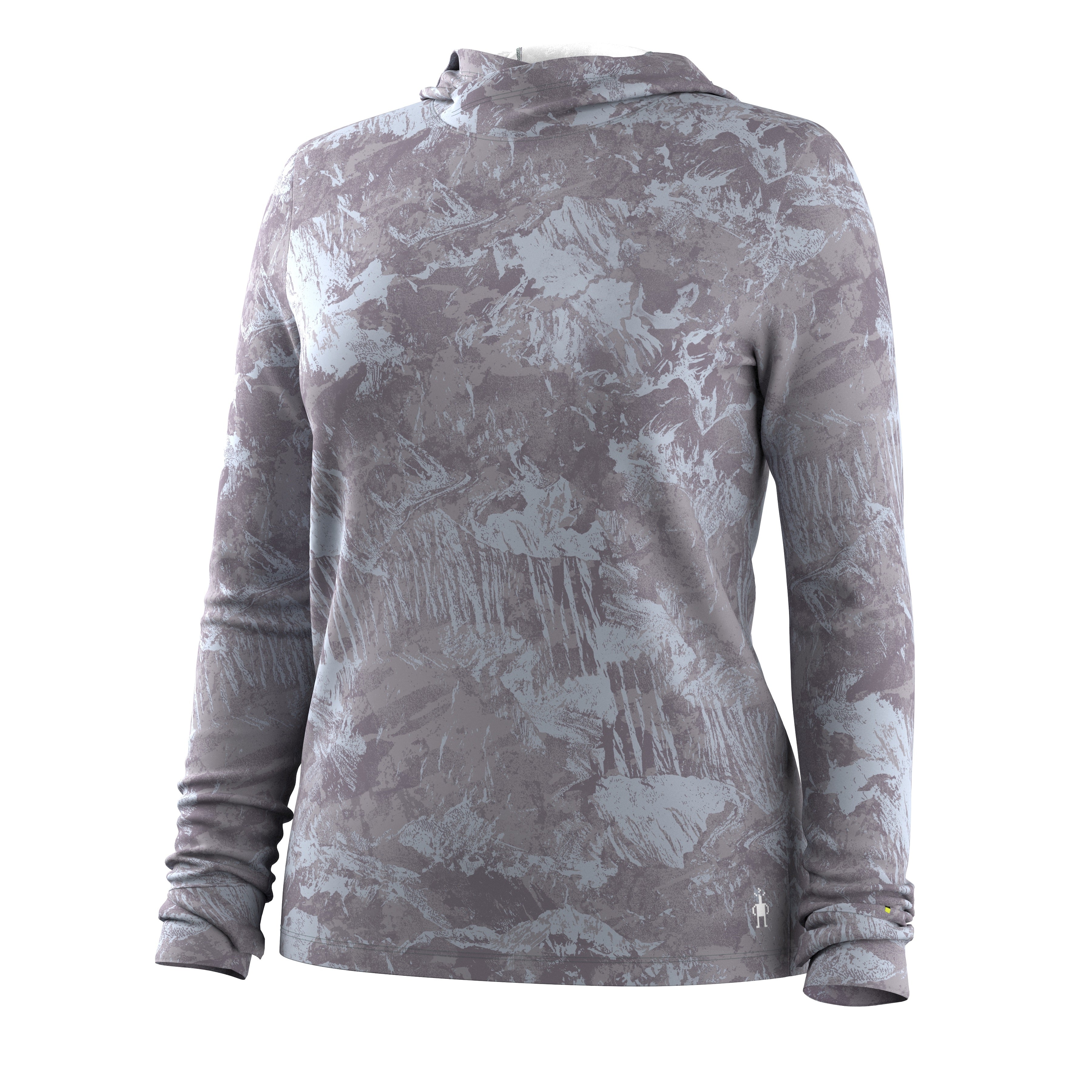 Women's Merino Hoodie - Purple Storm Mountain