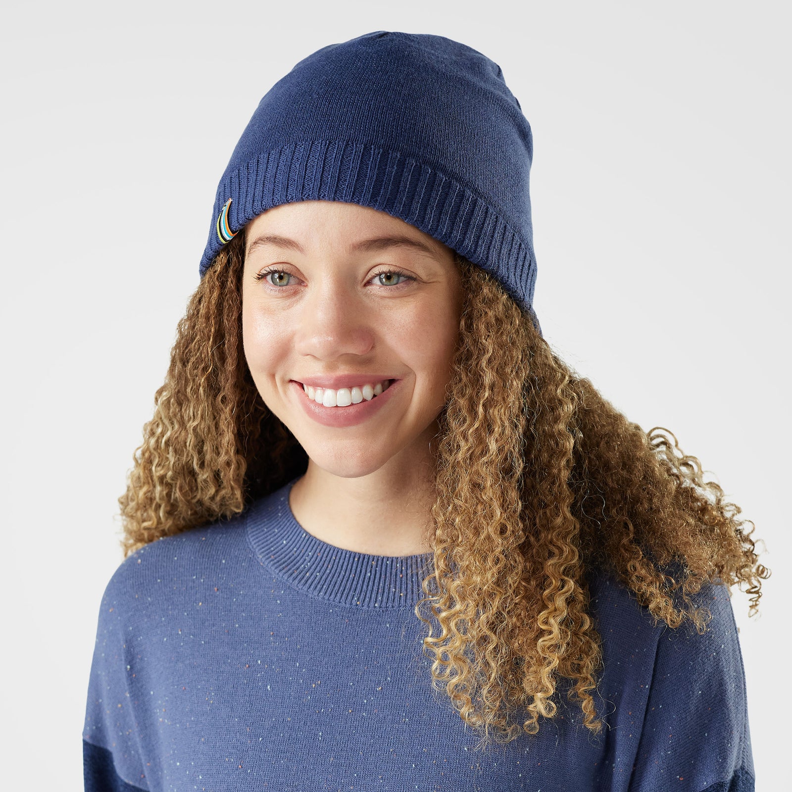 Popcorn Cable Reversible Beanie Natural - ver - 2