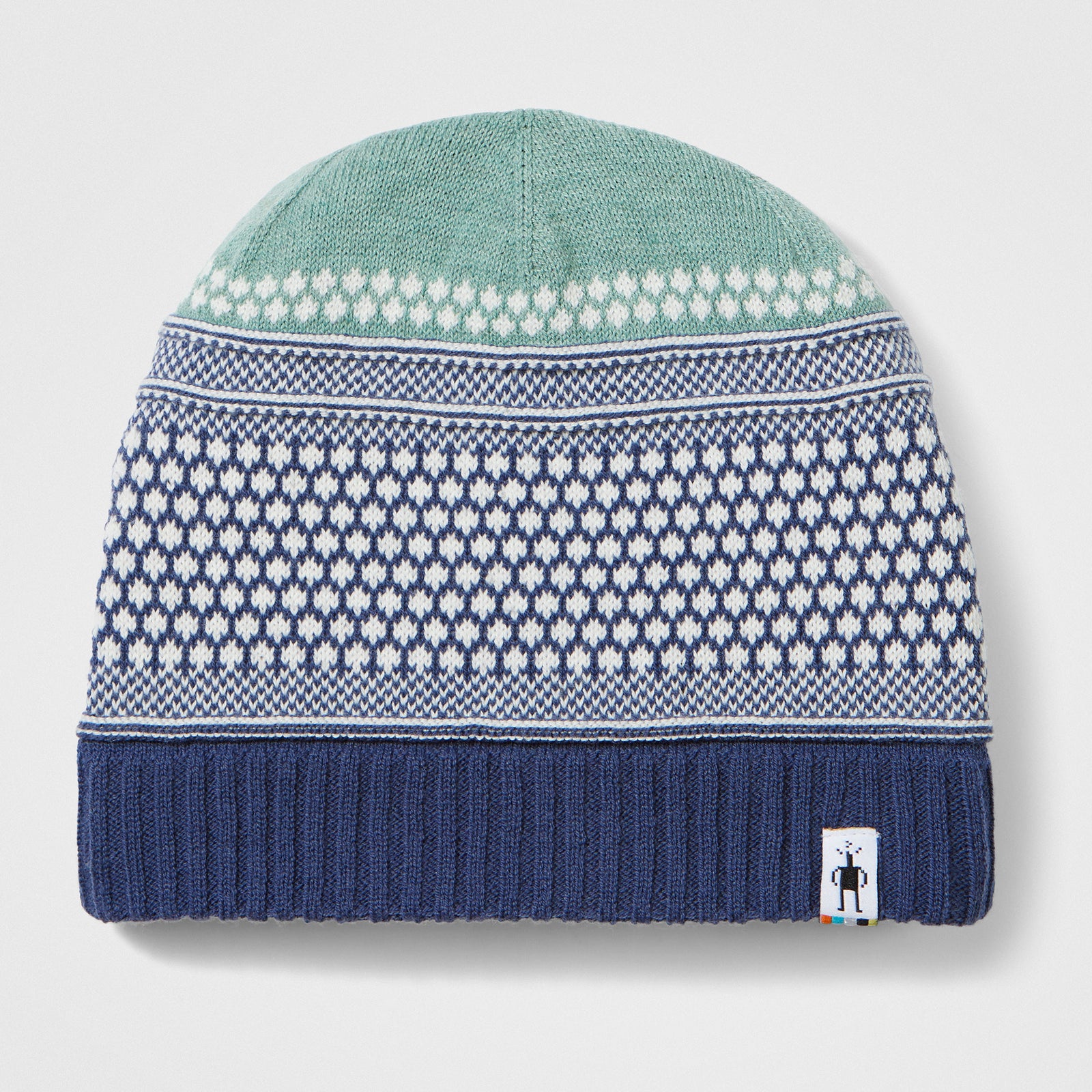 Popcorn Cable Reversible Beanie Natural - ver - 3