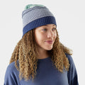 Popcorn Cable Reversible Beanie Natural - ver - 1
