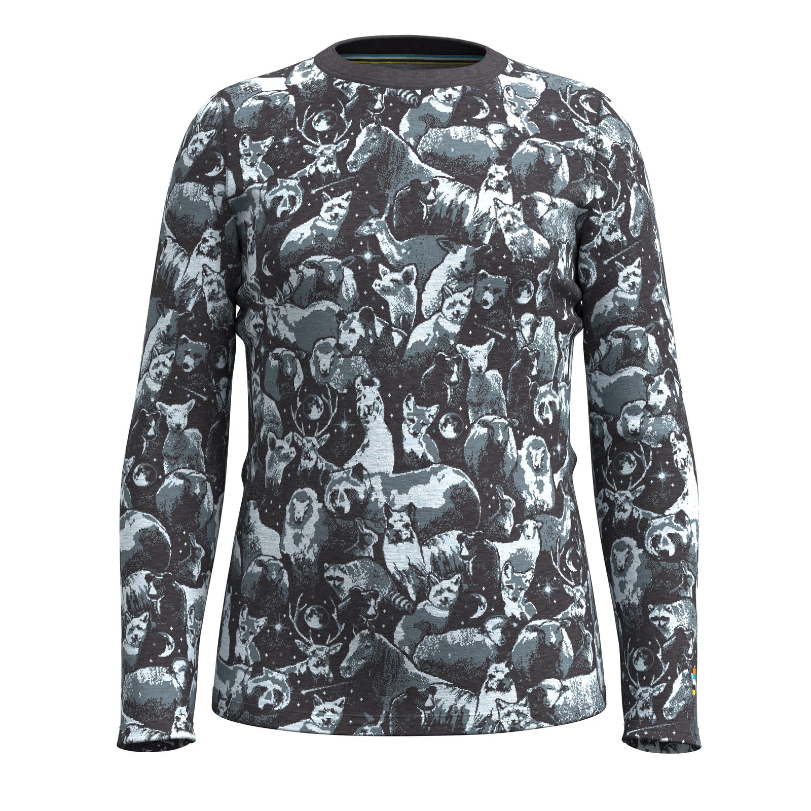 Kids' Classic Thermal Merino Base Layer Crew Autumn Sun - ver - 5