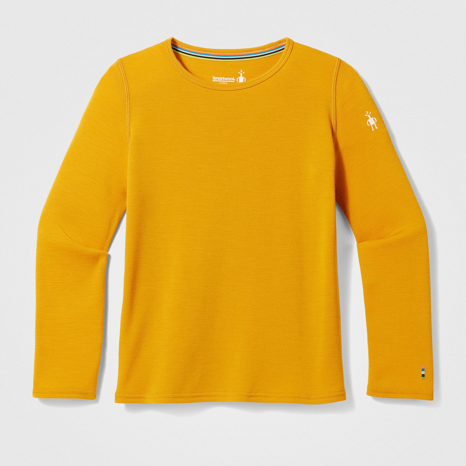 Haut de base thermal Merino classique à encolure ronde en boîte pour enfants  - voir - 3