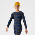 Kids' Classic Thermal Merino Base Layer Crew Autumn Sun - ver - 20