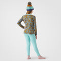 Kids' Classic Thermal Merino Base Layer Crew Autumn Sun - ver - 17