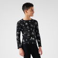 Kids' Classic Thermal Merino Base Layer Crew Autumn Sun - ver - 28
