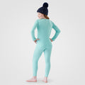 Kids' Classic Thermal Merino Base Layer Crew Autumn Sun - ver - 13