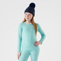Kids' Classic Thermal Merino Base Layer Crew Autumn Sun - ver - 12